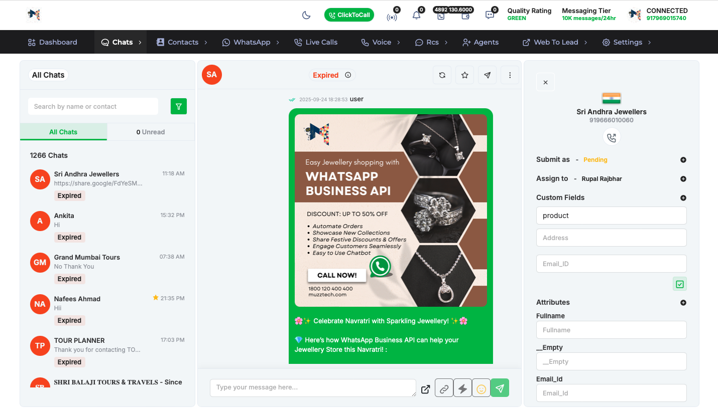 WhatsApp Chat Room (Multi Agent)
